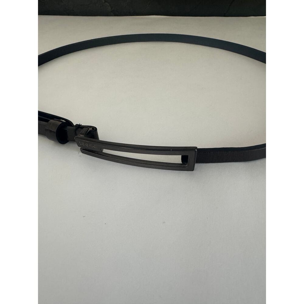 Gucci 10s Black Leather Waist Belt
